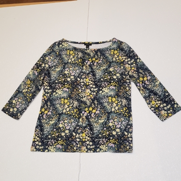 Ann Taylor Factory 3/4 Sleeve Floral Top - Picture 1 of 4